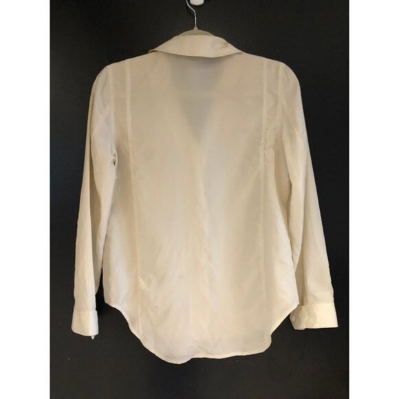 Rag & Bone Women's White Field Silk Blouse Classic Fit Top Size XS - Picture 8 of 12